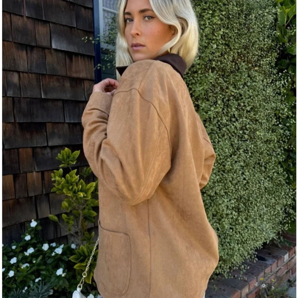 Faux Suede Barn Jacket - Small - Picture 3 of 8
